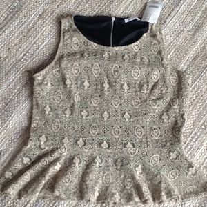 Golden lacy top